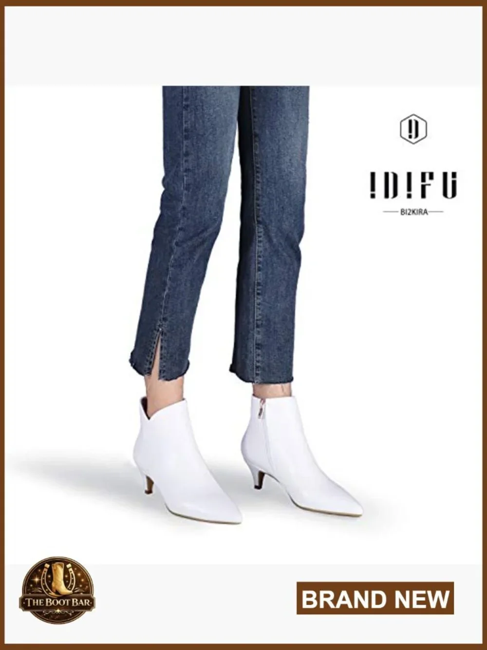 Low Kitten Heel Ankle Boots Pointed Toe Dress Shoes Zip Closure